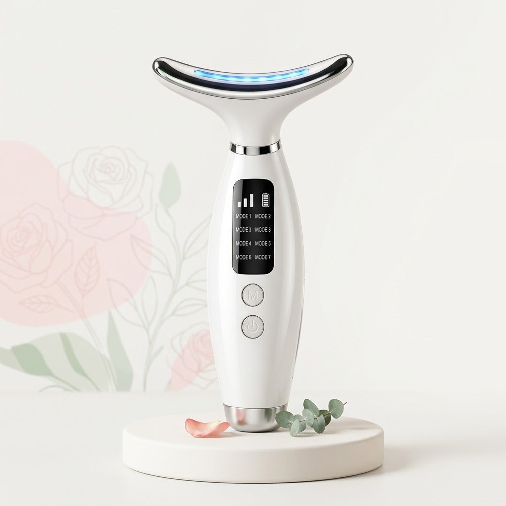 Massageador Facial LED Lift - Fototerapia e Lifting Facial